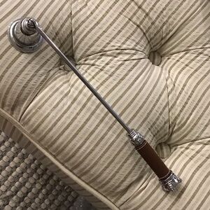Stylish Silver and Brown Candle Snuffer